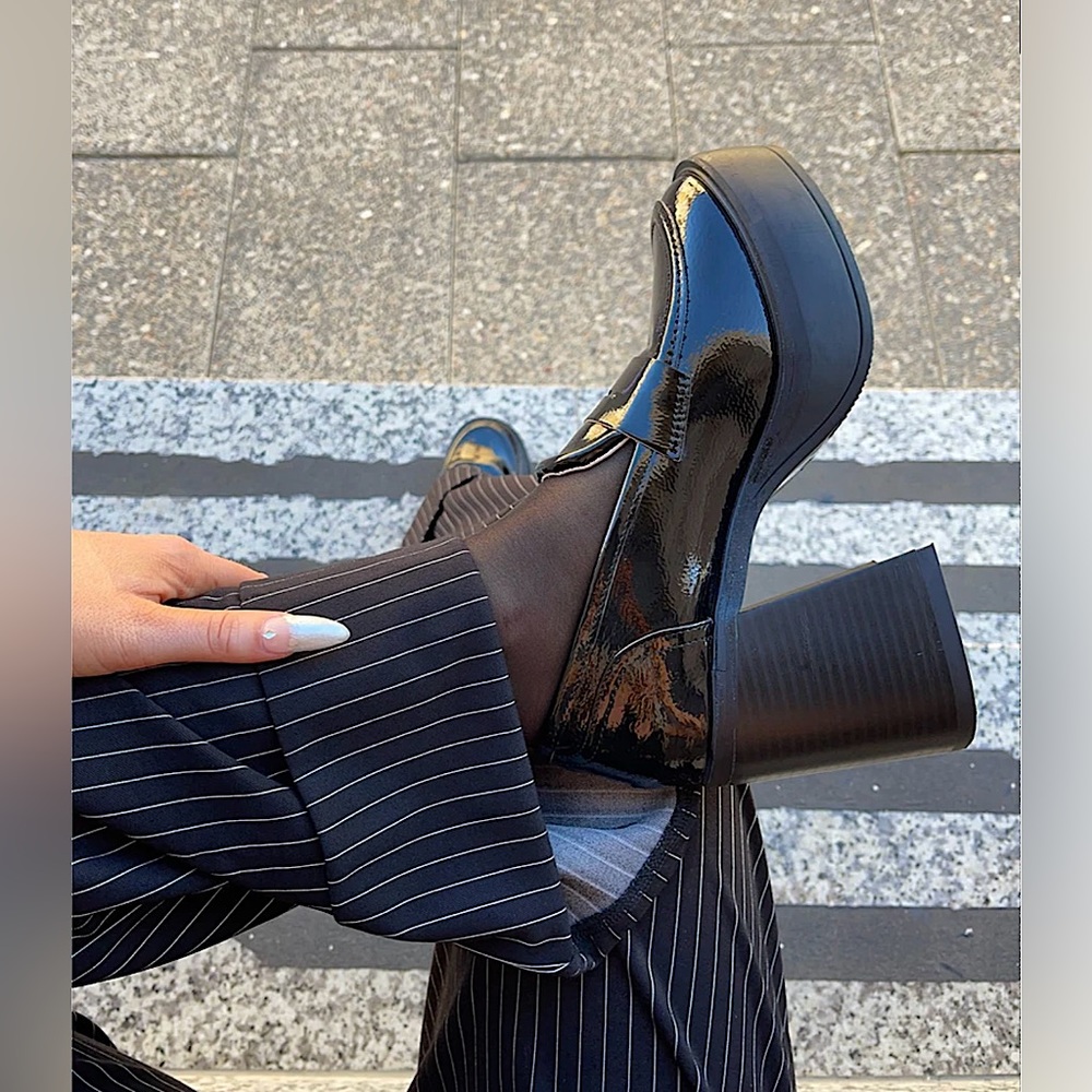 Chunky heeled loafers!